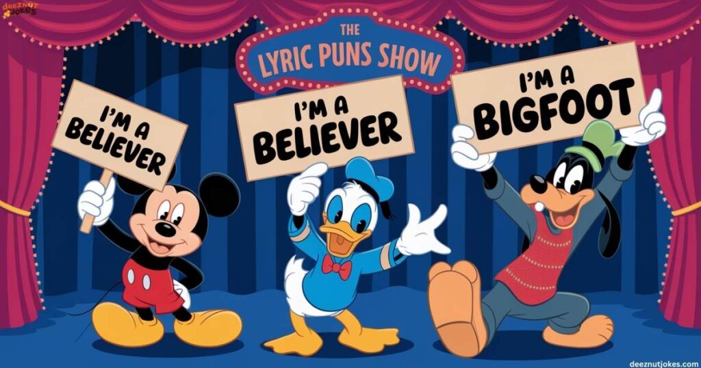 Song Lyric Puns with a Disney Twist
