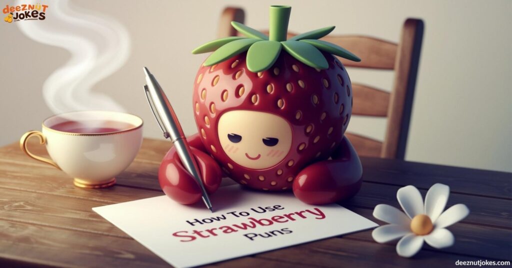 How to Use Strawberry Puns